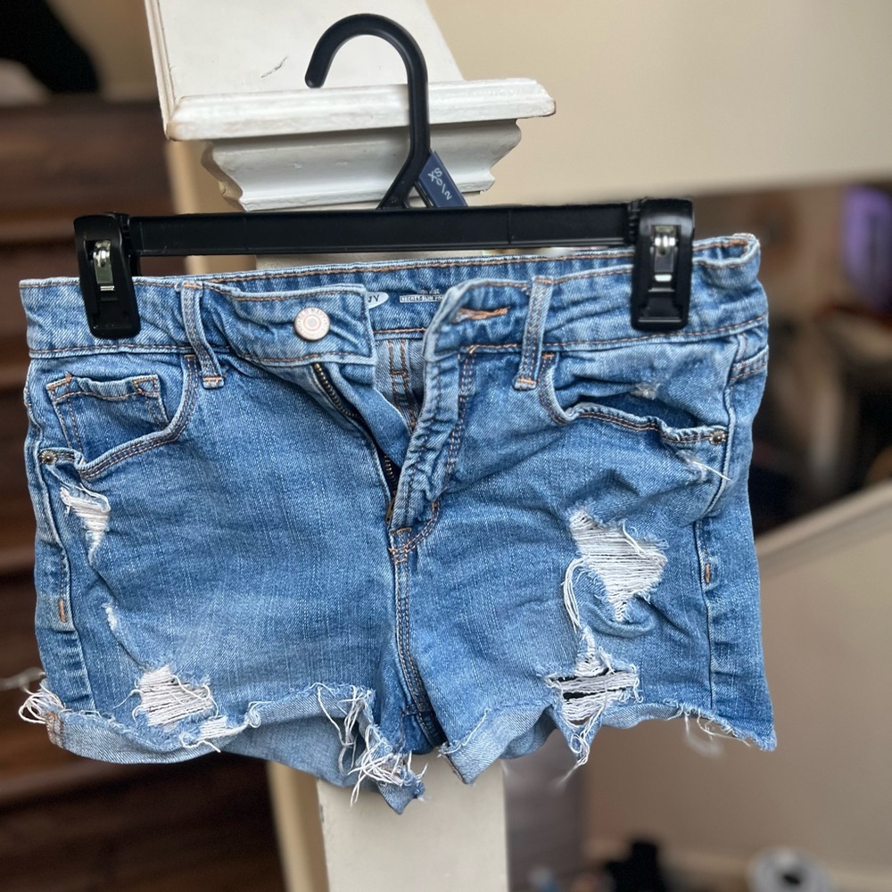 High rise Jean shorts. Size 0